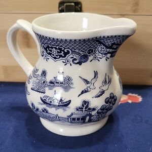 Churchill Blue Willow Ceramic Creamer